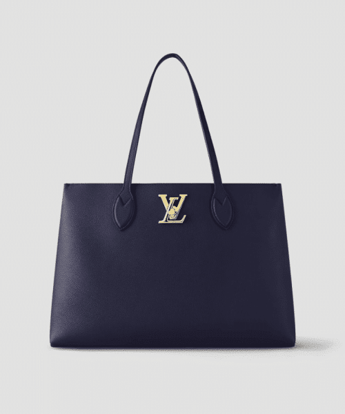 1:1 Replica Louis Vuitton LV LockMe Shopper Navy Luxury Bag For Women M20984 - 14.9in/38cm