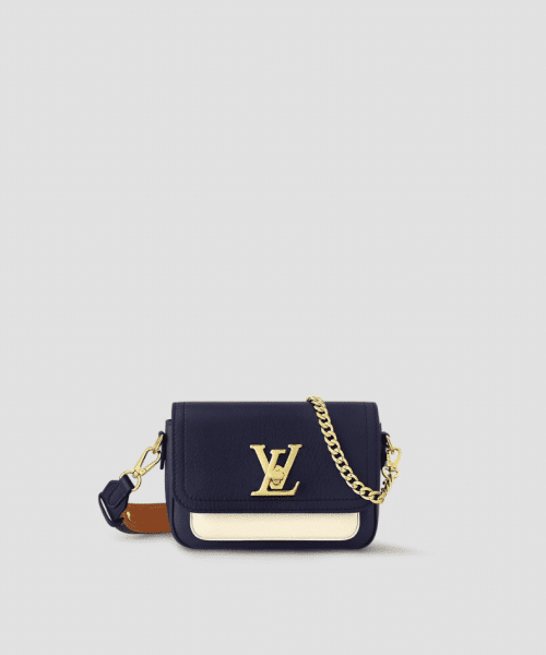 1:1 Replica Louis Vuitton LV LockMe Tender Navy For Women M21084 7.5in/19cm