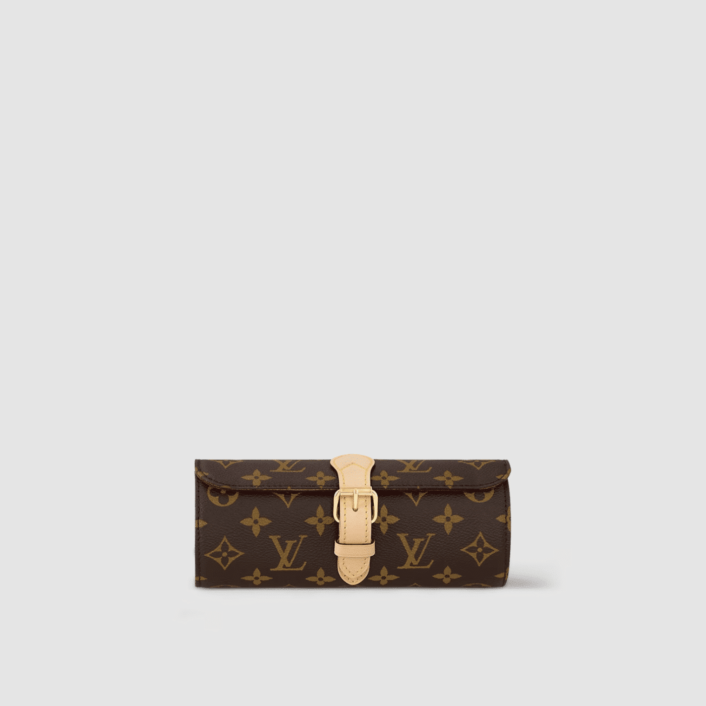 1:1 Replica Louis Vuitton LV 3 Watch Case Monogram Canvas Luxury Bag For Women M47530 - 7.9in/20cm