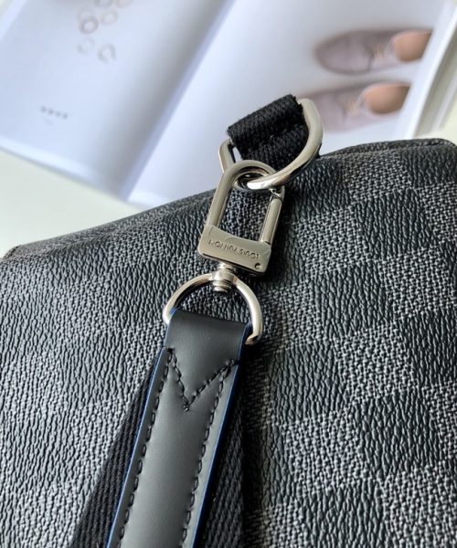 1:1 Replica Louis Vuitton LV Avenue Slingbag NM Damier Graphite Canvas Blue Unique Bag For Men N40008 - 12.2in/31cm