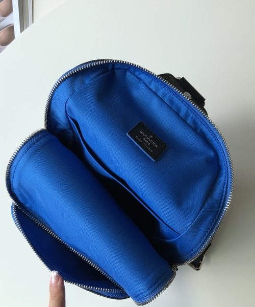 1:1 Replica Louis Vuitton LV Avenue Slingbag NM Damier Graphite Canvas Blue Unique Bag For Men N40008 - 12.2in/31cm