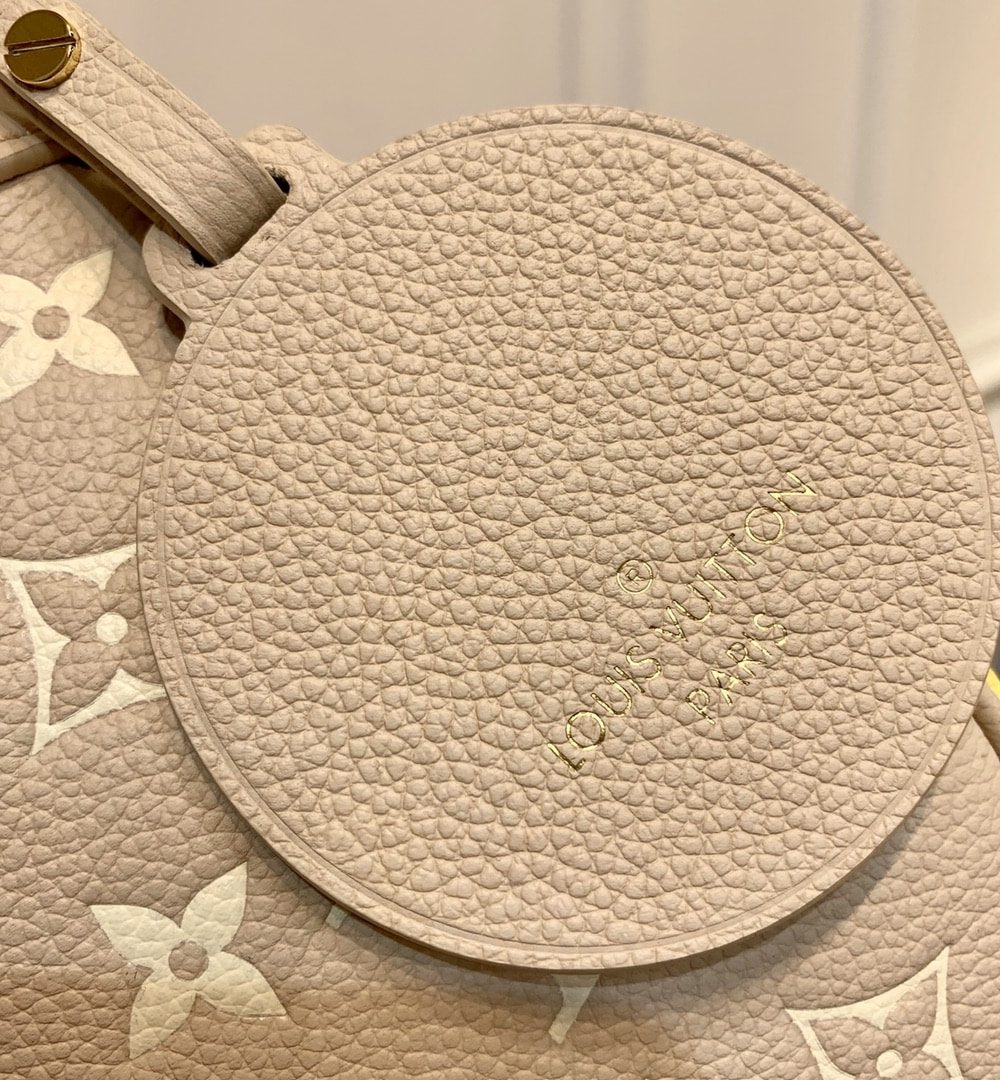 1:1 Replica Louis Vuitton LV Bagatelle  Bicolor Monogram Empreinte Leather Luxury Bag For Women M46113 - 22cm/8.7in