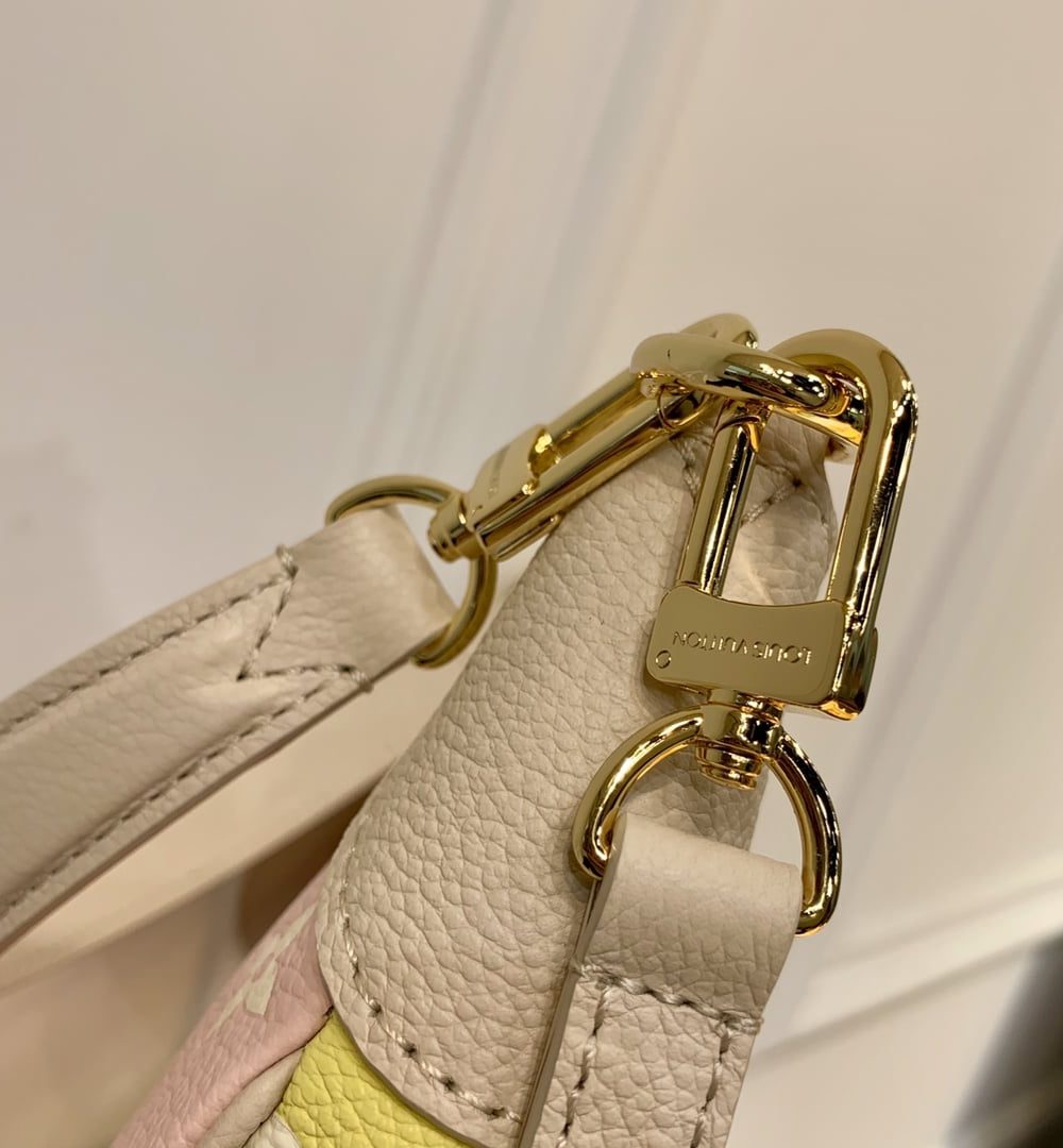 1:1 Replica Louis Vuitton LV Bagatelle  Bicolor Monogram Empreinte Leather Luxury Bag For Women M46113 - 22cm/8.7in