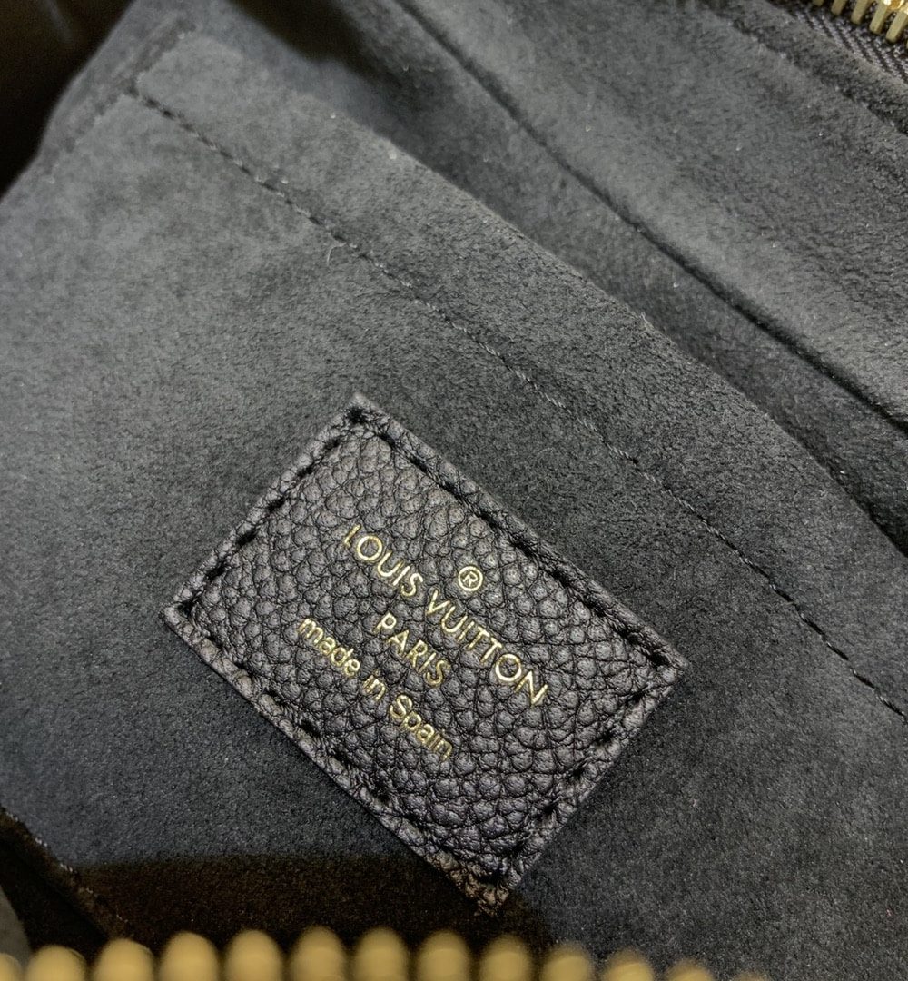 1:1 Replica Louis Vuitton LV Bagatelle Bicolor Monogram Empreinte Leather Luxury Bag For Women M46091 - 22cm/8.7in