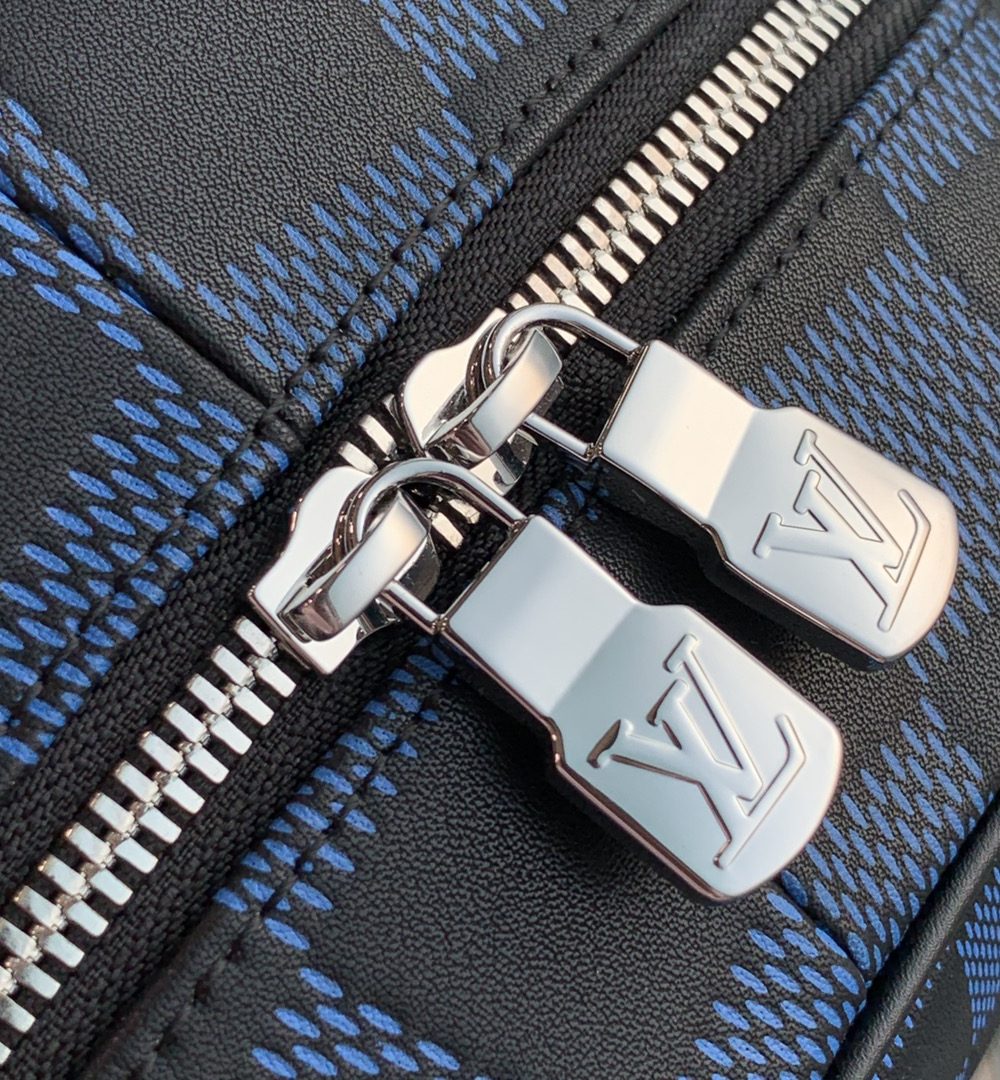 1:1 Replica Louis Vuitton LV Campus Backpack Damier Infini 3D Navy Blue / Black Unique For Men N50021 - 39cm