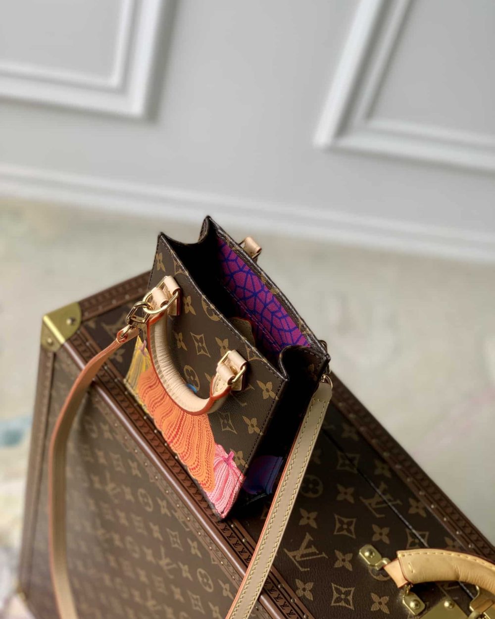 1:1 Replica Louis Vuitton LV LV x YK Petit Sac Plat Captivating Bag For Women M82112 - 5.5n/ 14cm