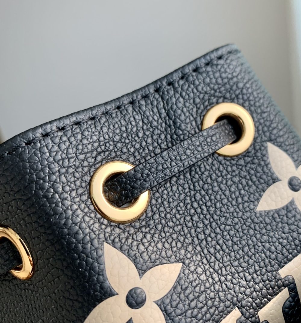 1:1 Replica Louis Vuitton LV Nano Noé Black/Grey Essential Bag For Women M46291 - 6.3in/ 16cm