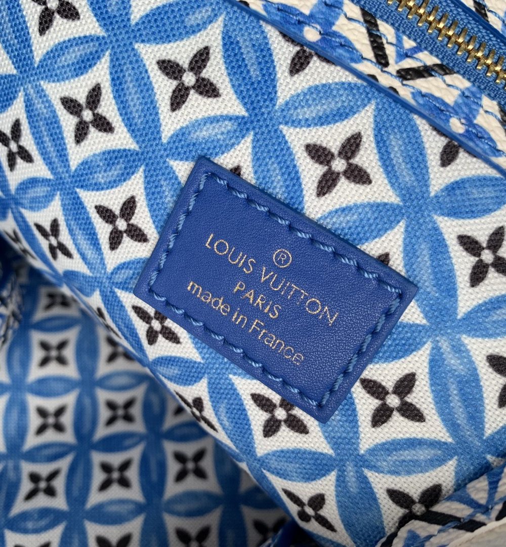 1:1 Replica Louis Vuitton LV Neverfull MM Other Monogram Canvas Blue Luxury Bag For Women M22979 - 12.2in/ 31cm