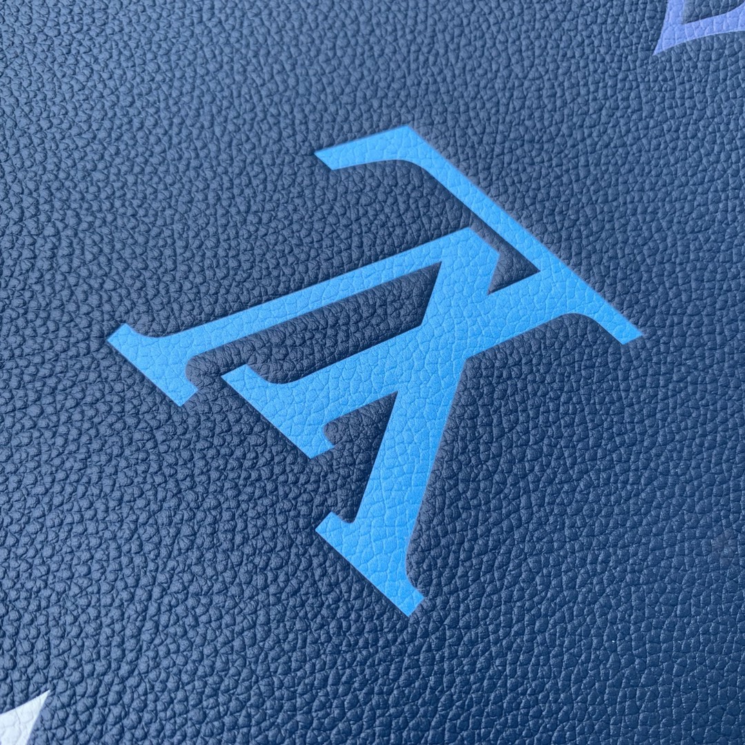 1:1 Replica Louis Vuitton LV Neverfull MM Monogram Empreinte Gradient Blue Luxury Women Bag M46514 - 30.9cm/ 12.2in - Image 10