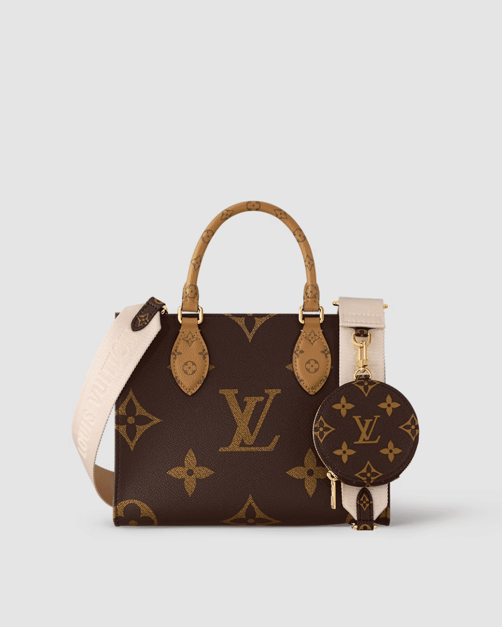 1:1 Replica Louis Vuitton LV OnTheGo PM Monogram Canvas Brown Luxury Bag For Women M46373 - 9.8in/25 cm