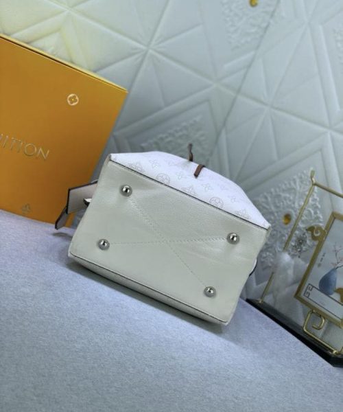 1:1 Replica Louis Vuitton LV Muria Bucket Monogram Motif White Luxury Bag For Women M55801 - 9.8in/25cm