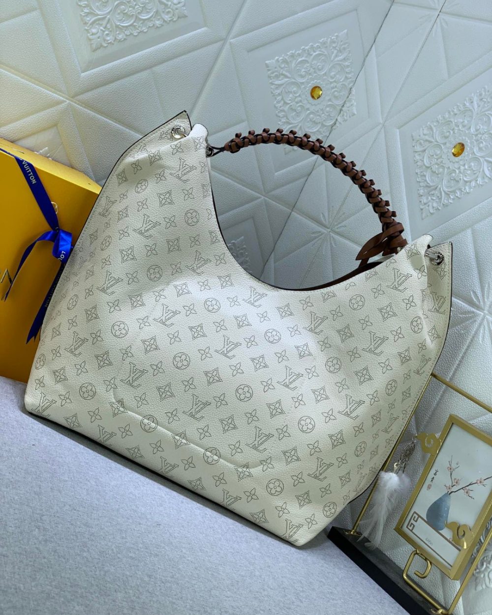 1:1 Replica Louis Vuitton LV Carmel Hobo Bag Ivory Luxurious Bag For Women - 13.8in/40cm