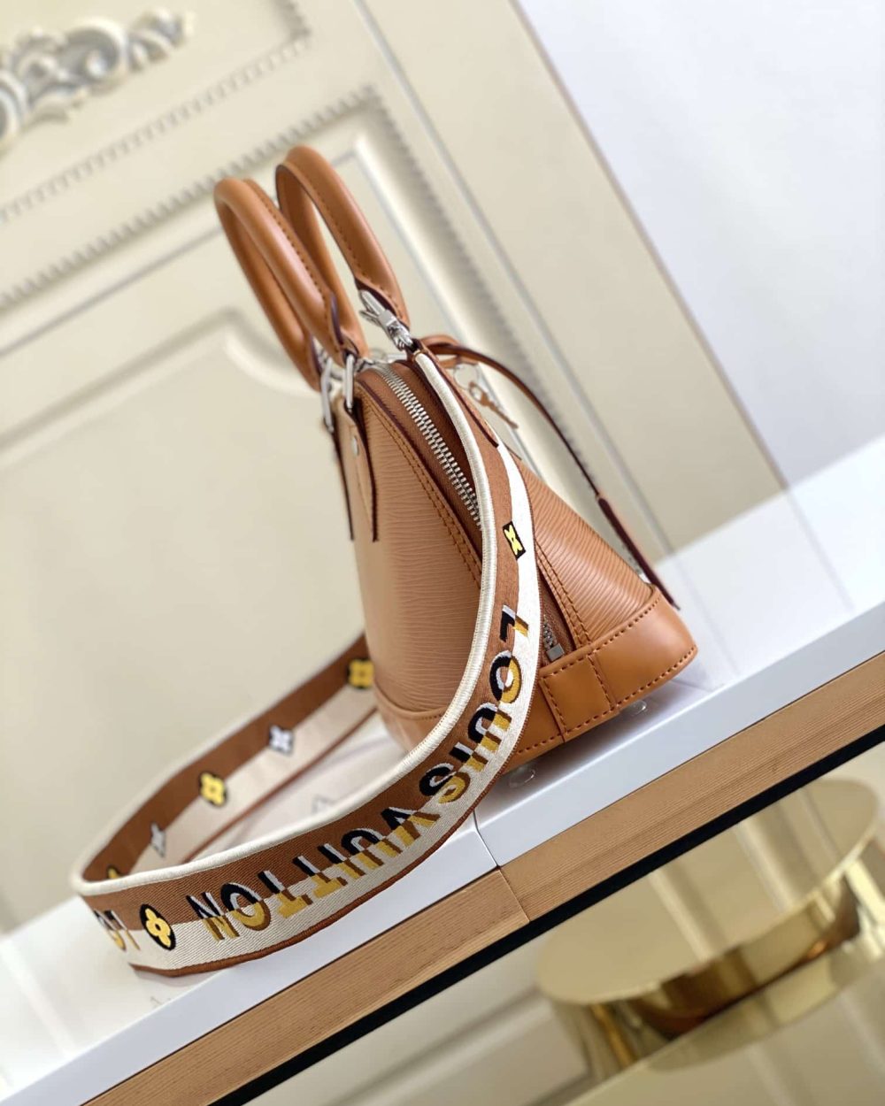 1:1 Replica Louis Vuitton LV Alma BB Epi Leather Black/ Exclusive Bag For Women M59217 - 9.2in/ 23.5cm