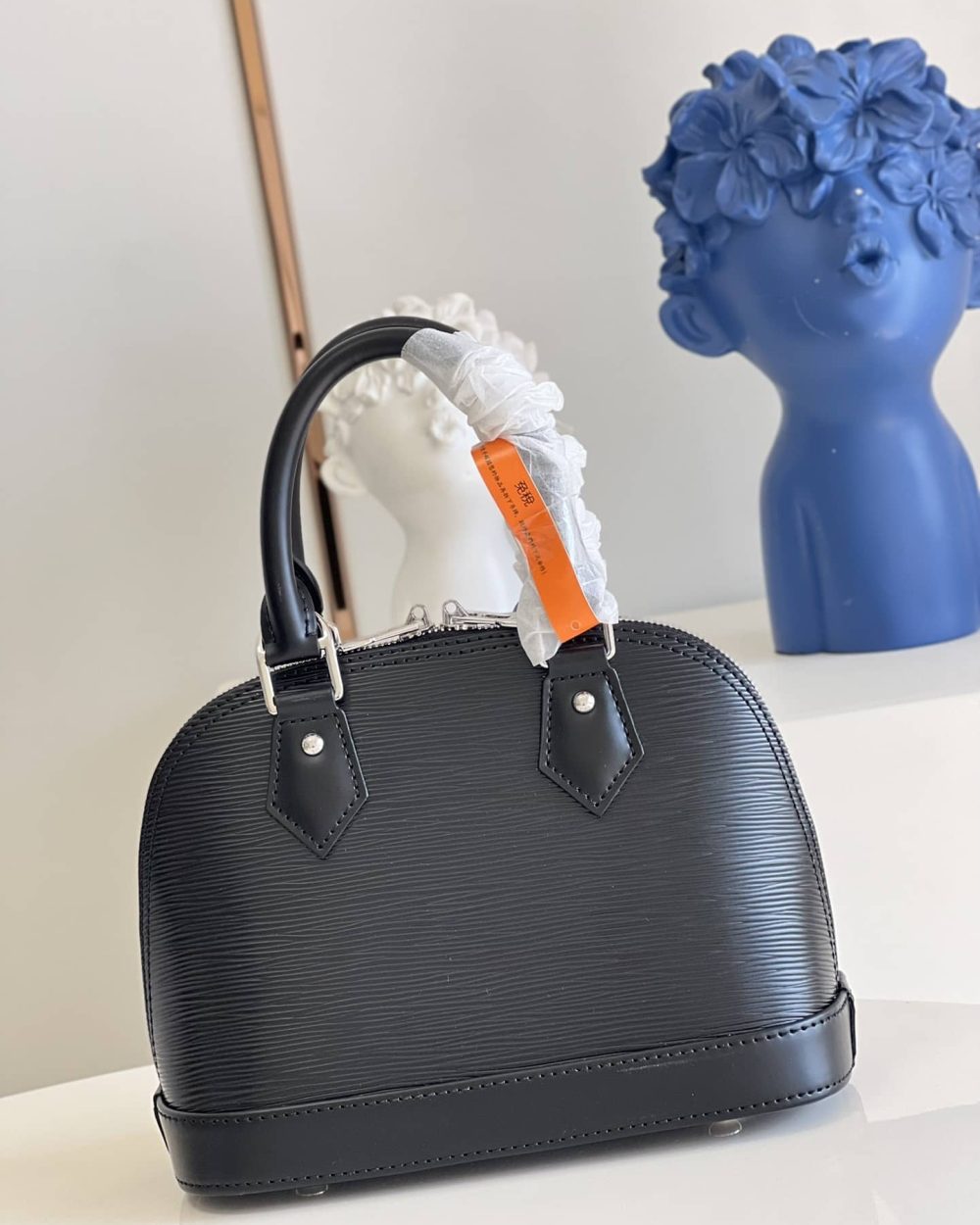 1:1 Replica Louis Vuitton LV Alma BB Epi Leather Black/ Exclusive Bag For Women M59217 - 9.2in/ 23.5cm