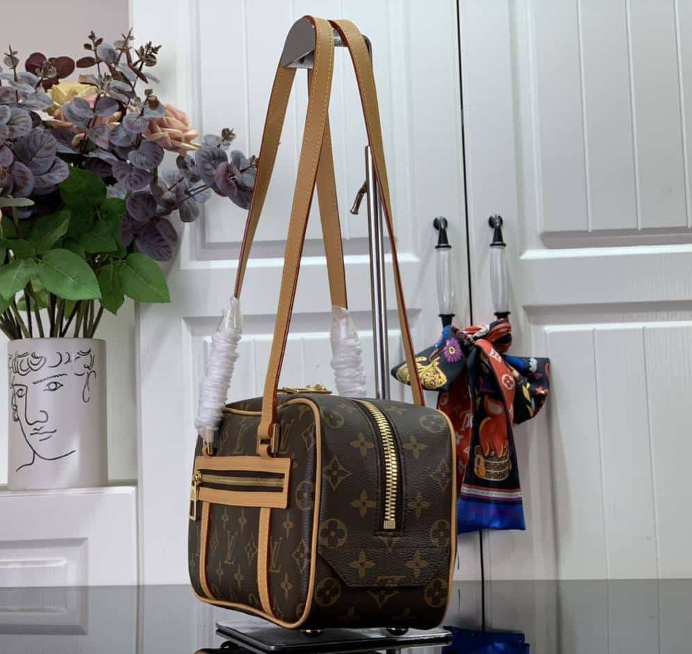 1:1 Replica Louis Vuitton LV Cité Bag Brown 26cm/ 10.2 in