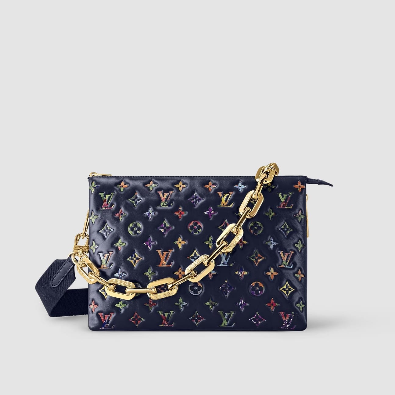 1:1 Replica Louis Vuitton LV Coussin MM Puffy Black Luxury Bag For Women M21204 - 13.4in/34cm
