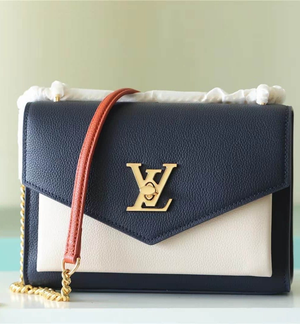 1:1 Replica Louis Vuitton LV LockMe Tender Navy Luxury Bag For Women - 8.8in/22.5cm