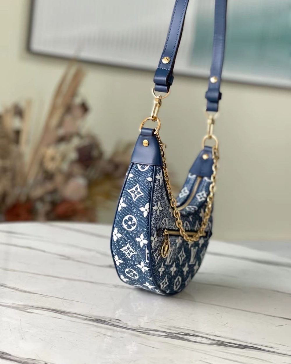 1:1 Replica Louis Vuitton LV Loop Since 1854 Denim Monogram Luxury Bag For Women M81166 - 9.1in/23cm