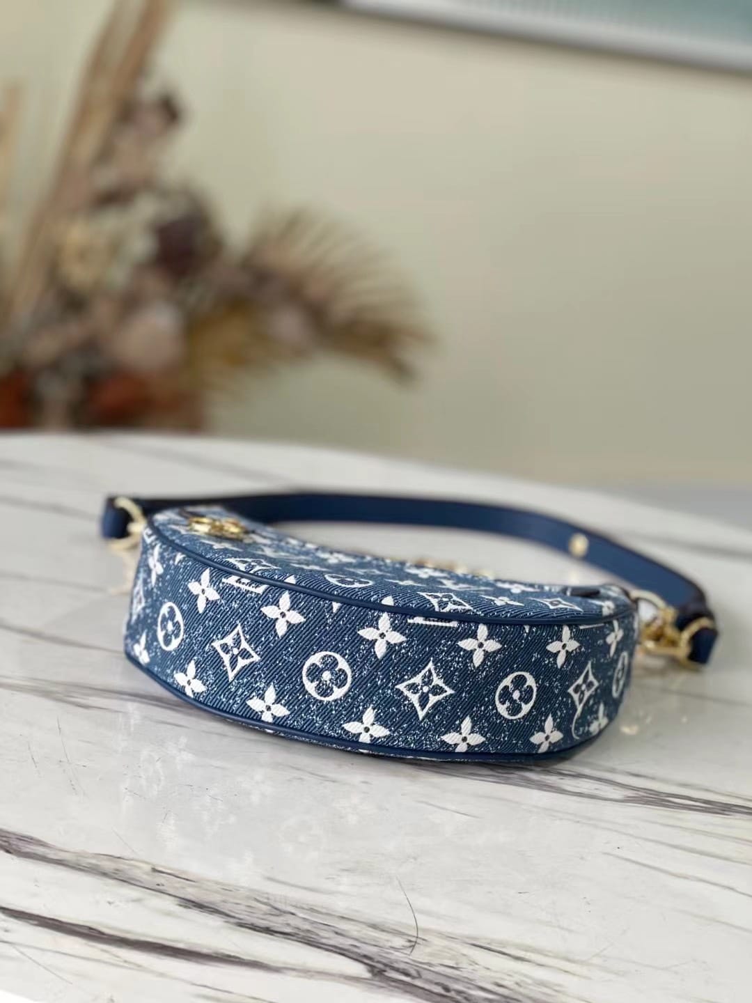 1:1 Replica Louis Vuitton LV Loop Since 1854 Denim Monogram Luxury Bag For Women M81166 - 9.1in/23cm - Image 5