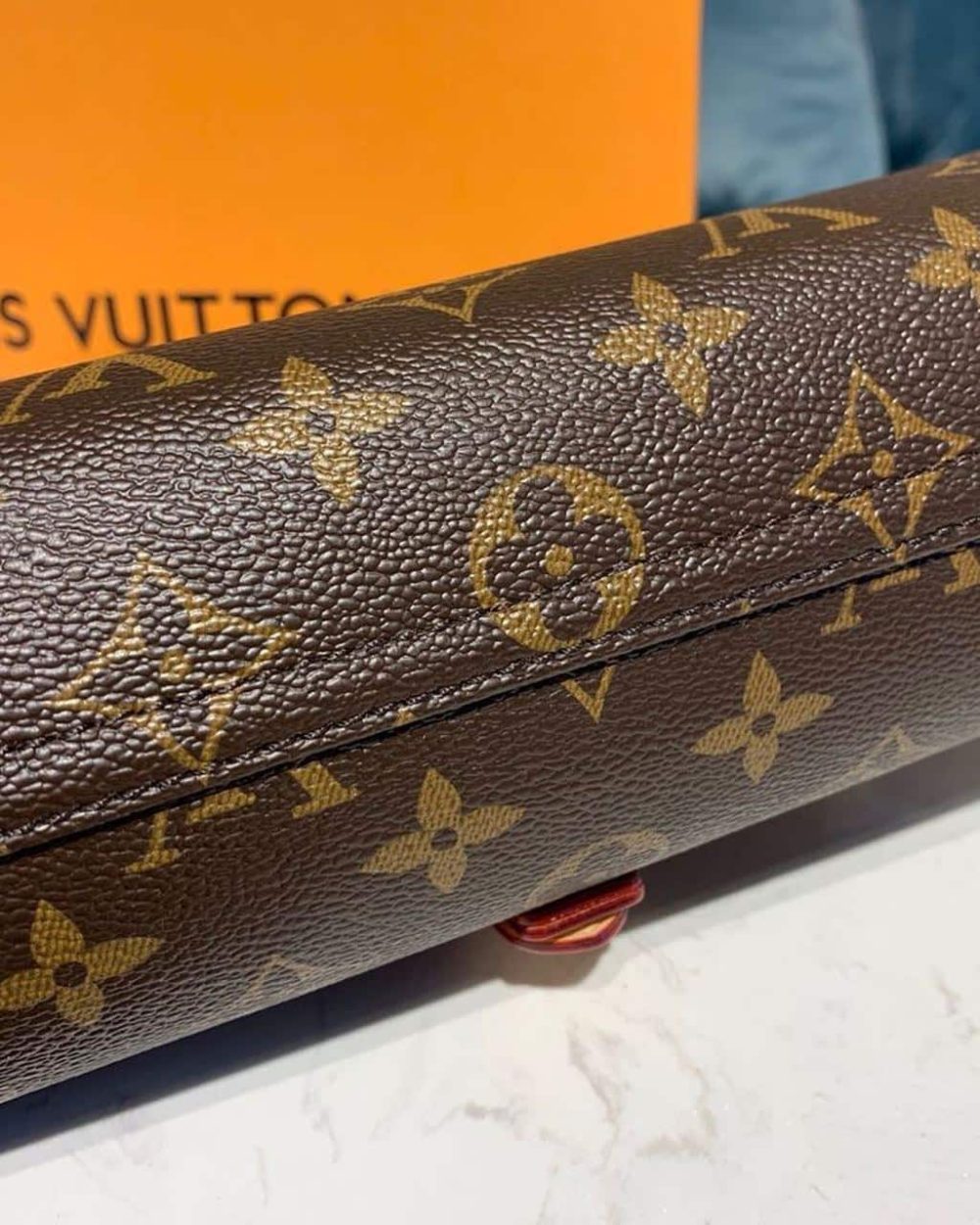 1:1 Replica Louis Vuitton LV 3 Watch Case Monogram Canvas Luxury Bag For Women M47530 - 7.9in/20cm