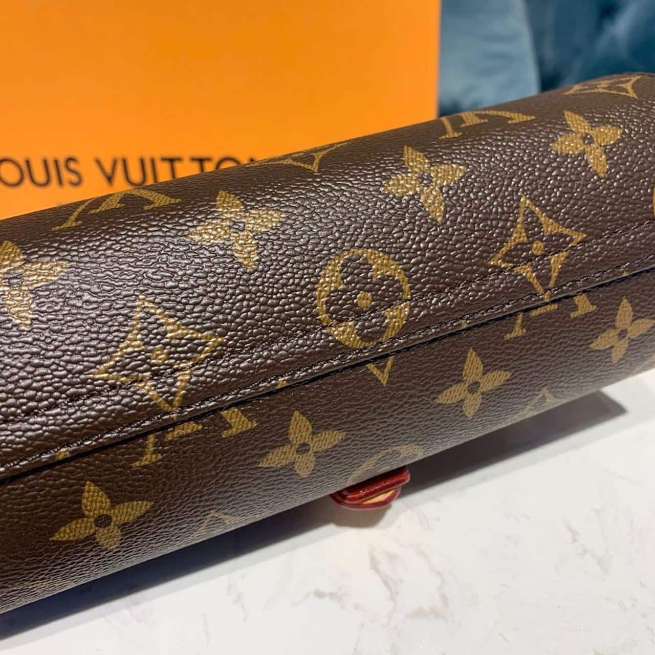 1:1 Replica Louis Vuitton LV 3 Watch Case Monogram Canvas Luxury Bag For Women M47530 - 7.9in/20cm - Image 6