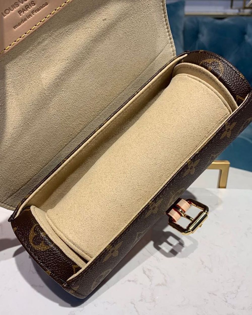 1:1 Replica Louis Vuitton LV 3 Watch Case Monogram Canvas Luxury Bag For Women M47530 - 7.9in/20cm