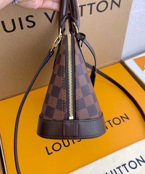 1:1 Replica Louis Vuitton LV Alma BB Damier Ebene Canvas Exclusive For Women N41221 - 9.3in/ 23.5cm