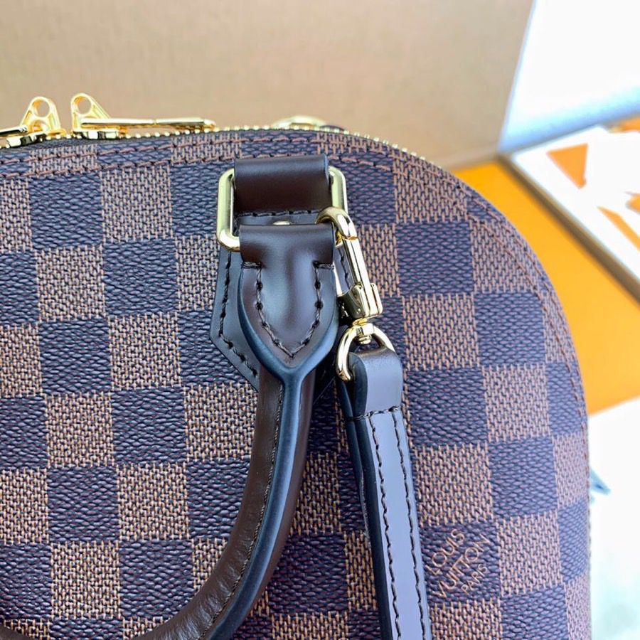 1:1 Replica Louis Vuitton LV Alma BB Damier Ebene Canvas Exclusive For Women N41221 - 9.3in/ 23.5cm - Image 4