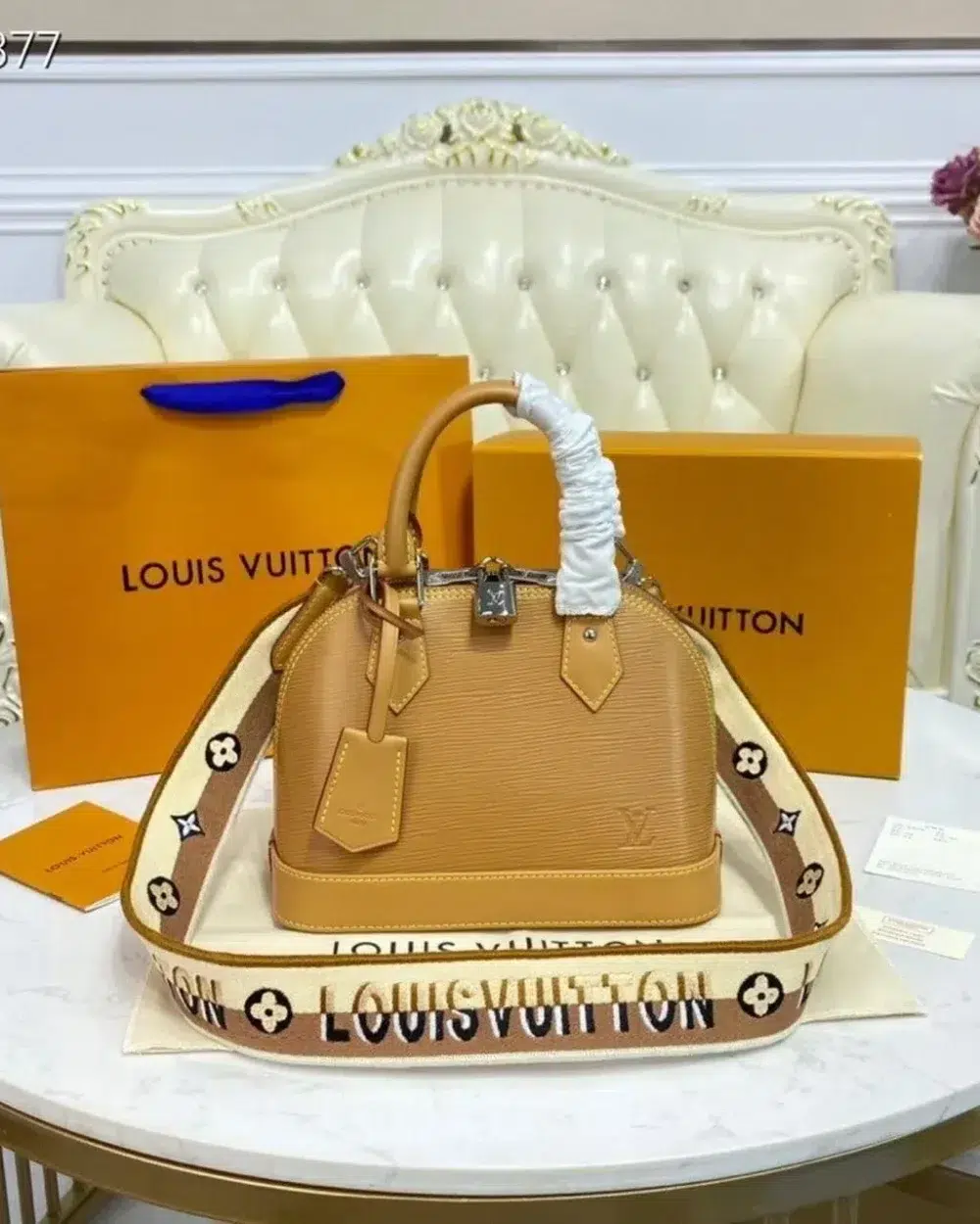 1:1 Replica Louis Vuitton LV Alma BB Epi Leather Unique Bag For Women M59358 -  9.3in/23.5cm