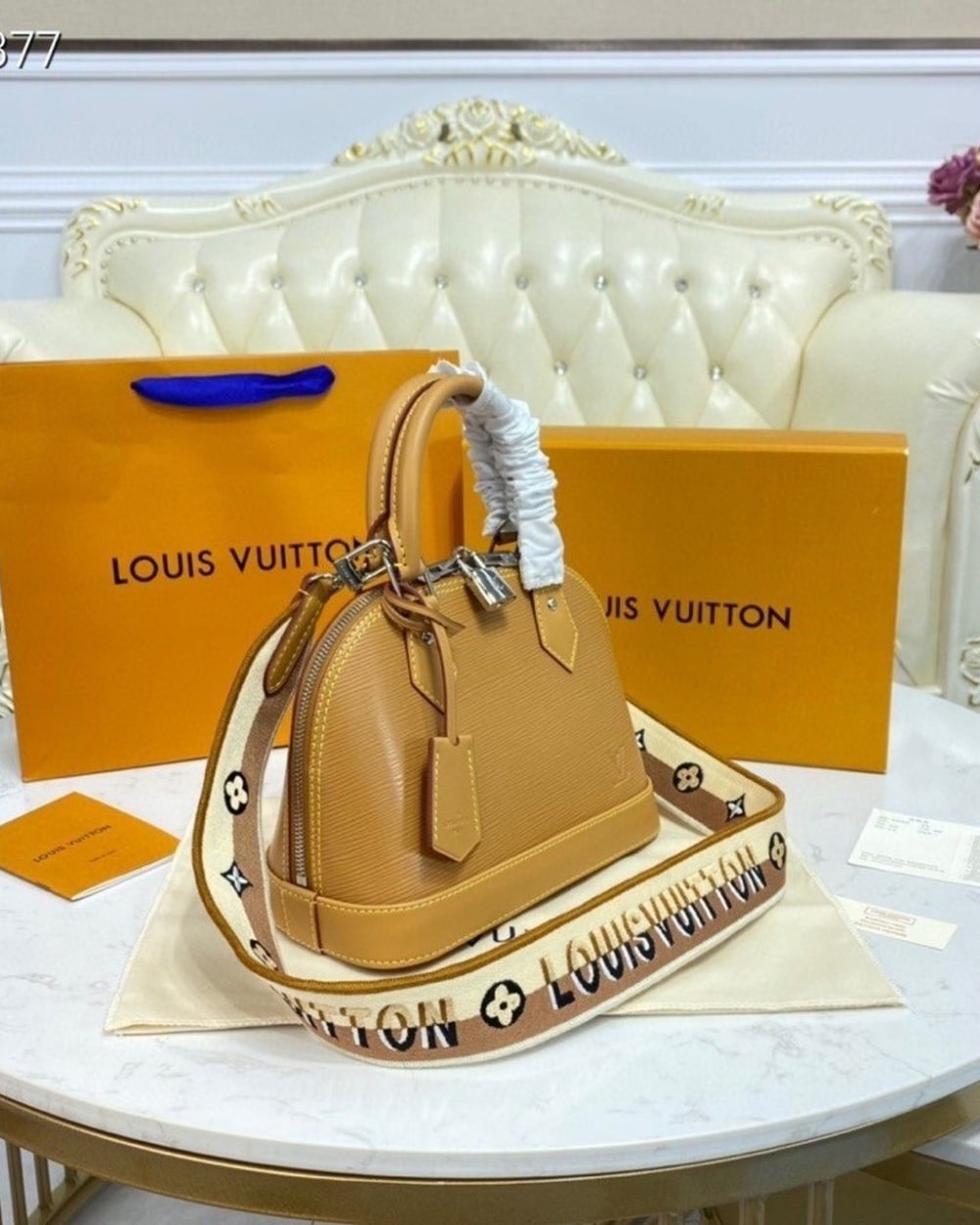 1:1 Replica Louis Vuitton LV Alma BB Epi Leather Unique Bag For Women M59358 -  9.3in/23.5cm