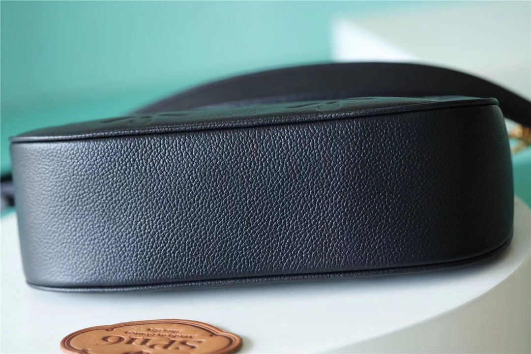 1:1 Replica Louis Vuitton LV Bagatelle Monogram Empreinte Leather Luxury Bag For Women M46002 - 22cm/8.7in - Image 4