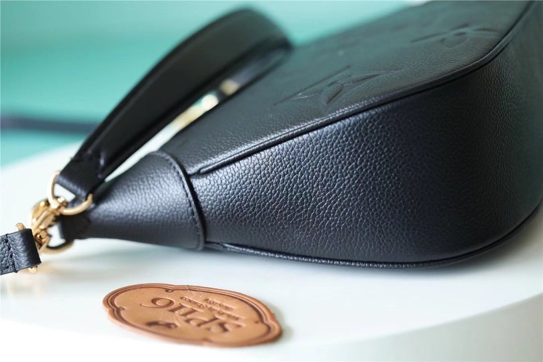 1:1 Replica Louis Vuitton LV Bagatelle Monogram Empreinte Leather Luxury Bag For Women M46002 - 22cm/8.7in - Image 5