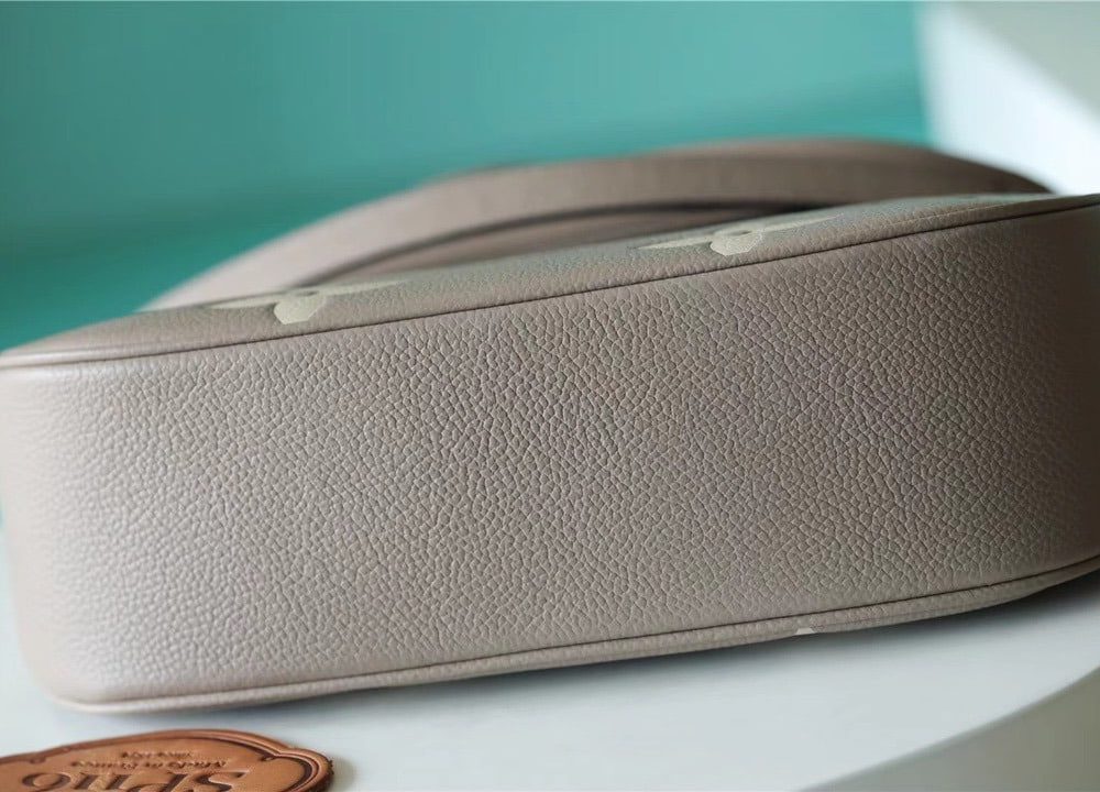 1:1 Replica Louis Vuitton LV Bagatelle Bicolor Monogram Empreinte Leather Luxury Bag For Women M46112 - 22cm/8.7in