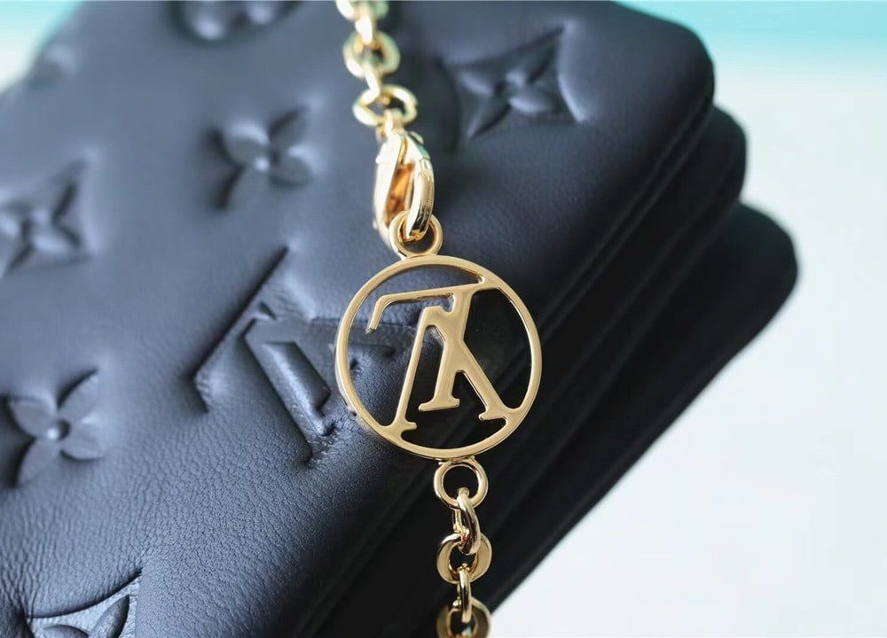1:1 Replica Louis Vuitton LV Coussin Monogram Black Luxury Bag For Women M81127 -  5.1in/13cm