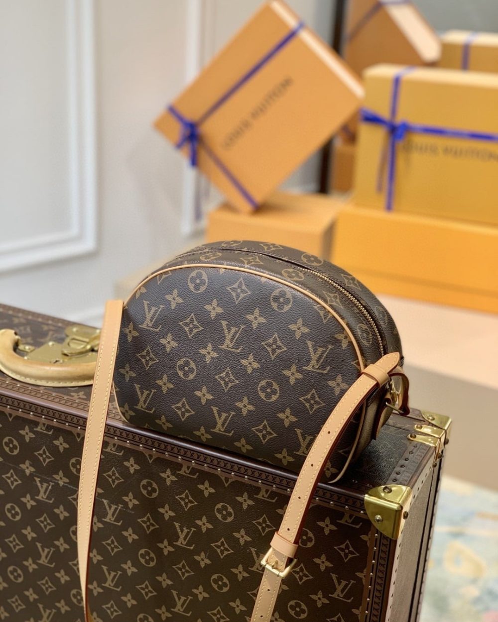 1:1 Replica Louis Vuitton LV Blois Monogram Canvas Luxury Bag For Women - 9.8in/25cm  M51221