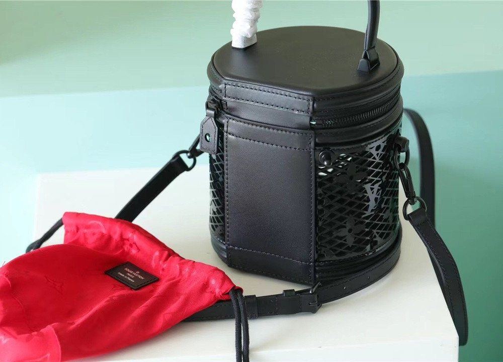 1:1 Replica Louis Vuitton LV Cannes Monogram Lace Black Luxury Bag For Women M20363 - 6.7in