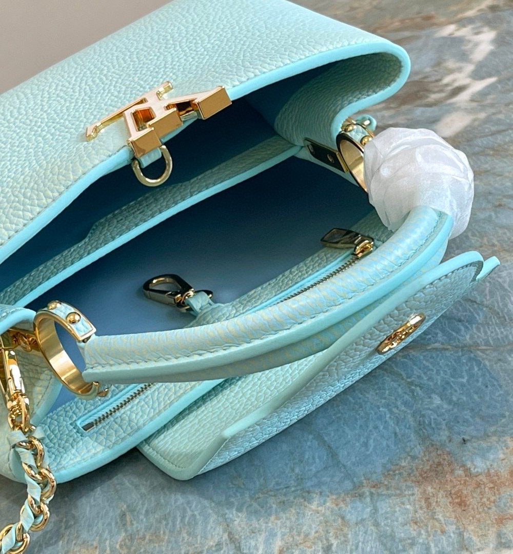 1:1 Replica Louis Vuitton LV Capucines BB Jade Green Luxury Bag For Women - 10.6in