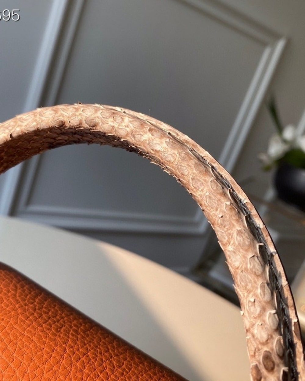 1:1 Replica Louis Vuitton LV Capucines BB Taurillon And Python Brown Luxury Bag For Women N97980 - 10.4in/27cm