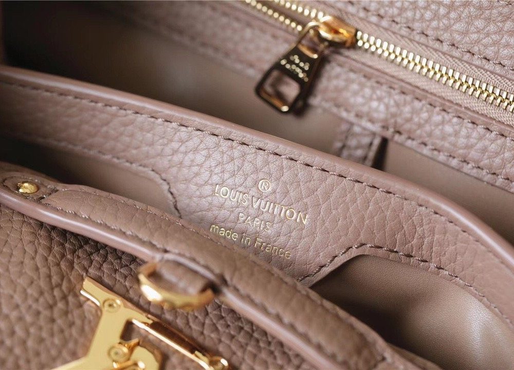 1:1 Replica Louis Vuitton LV Capucines BB Taurillon Light Brown Luxury Bag For Women - 26cm