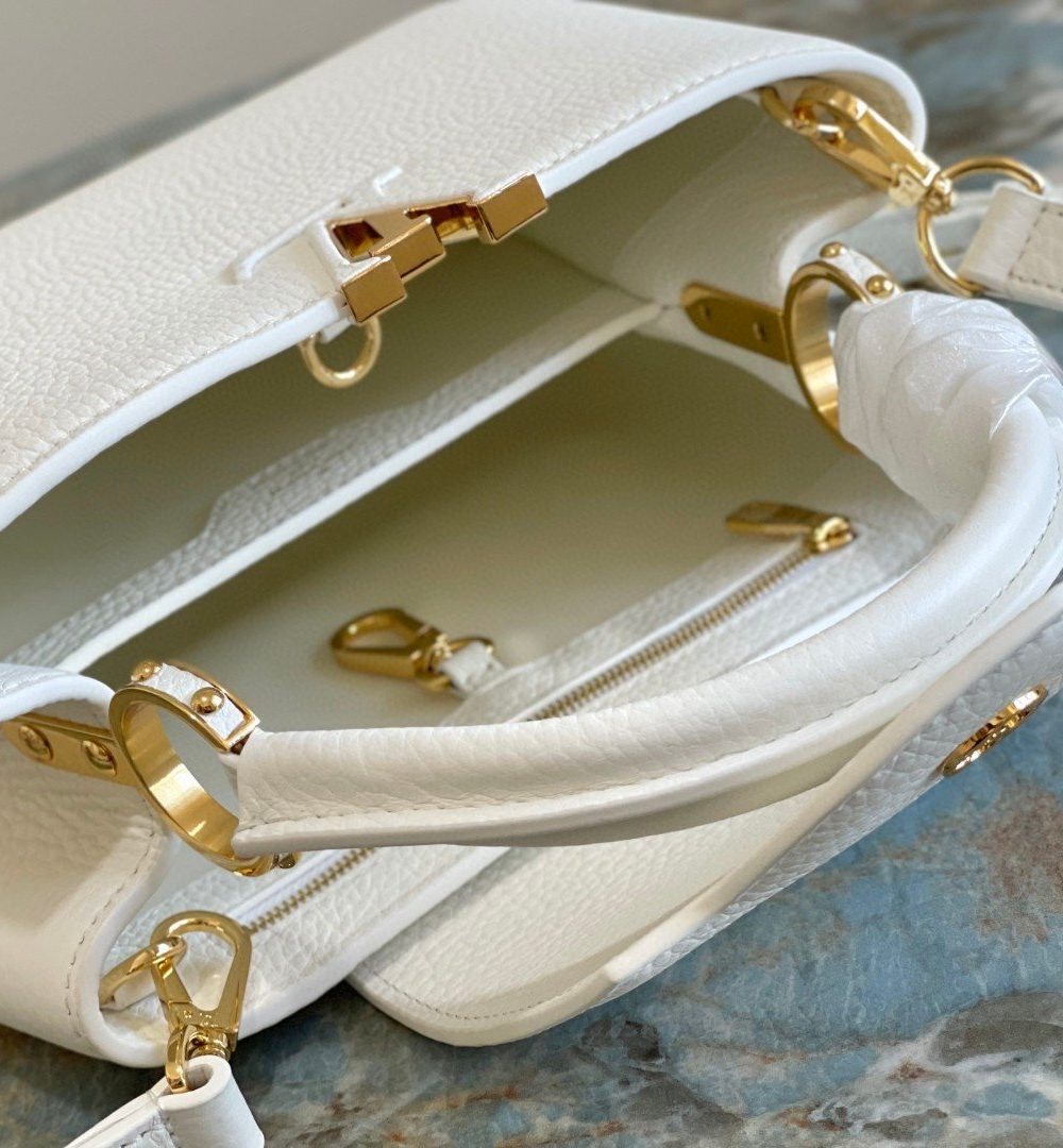 1:1 Replica Louis Vuitton LV Capucines BB White Luxury Bag For Women M55832 - 10.6in/27cm