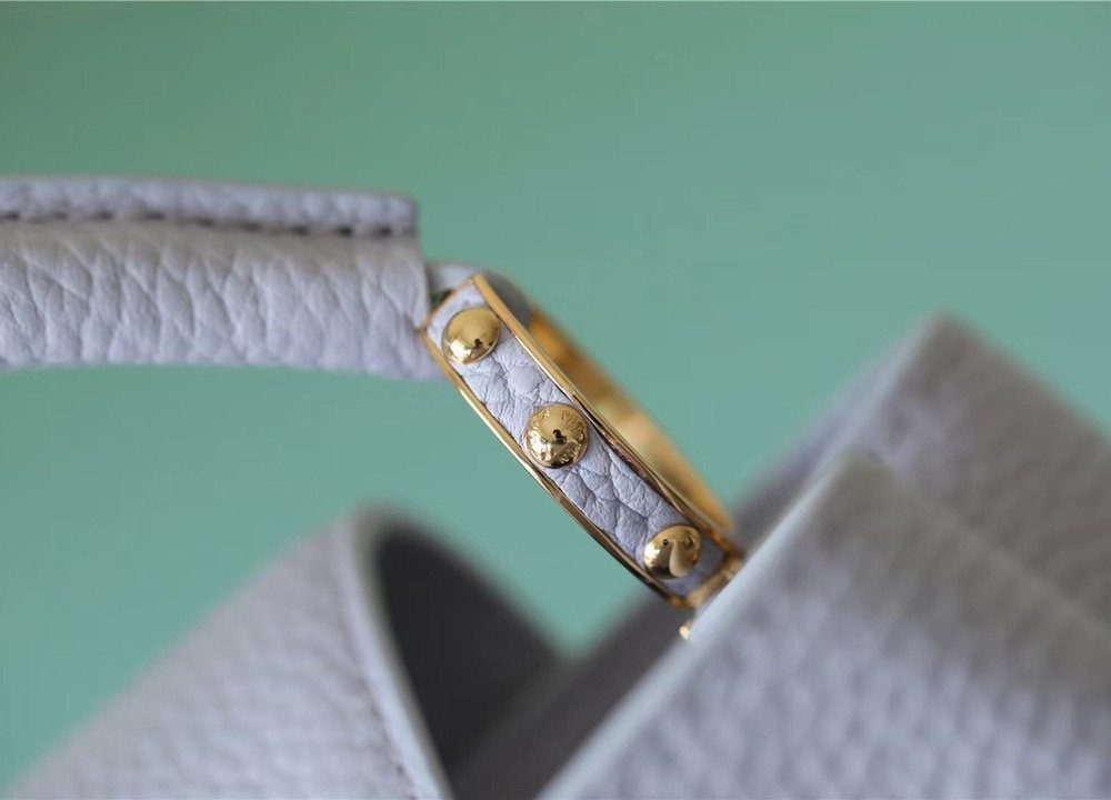 1:1 Replica Louis Vuitton LV Capucines Mini Taurillon Light Blue Luxury Bag For Women - 21cm/8.3in