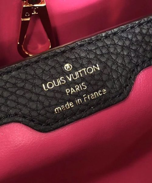 1:1 Replica Louis Vuitton LV Capucines Mini Taurillon Black Luxury Bag For Women M42259 - 31.5cm/ 12.4in