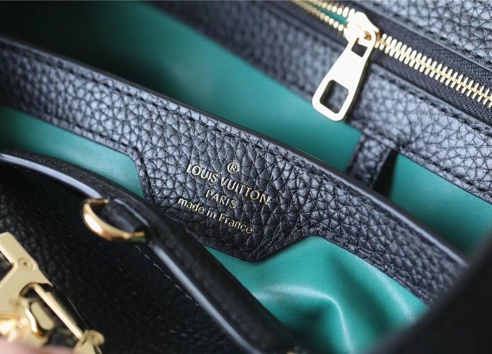 1:1 Replica Louis Vuitton LV Capucines MM Taurillon Black Luxury Bag For Women M42259 - 31.5cm/12.4in