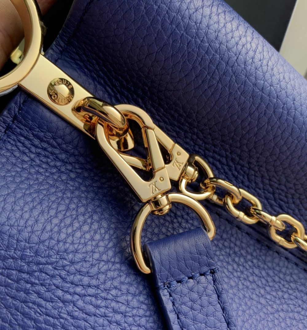 1:1 Replica Louis Vuitton LV Capuciness MM Handbag Blue Luxury Bag For Women M20844 - 12.4in/32cm