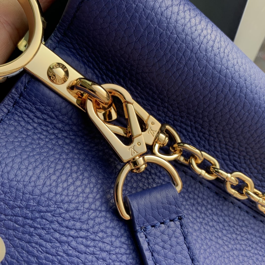 1:1 Replica Louis Vuitton LV Capuciness MM Handbag Blue Luxury Bag For Women M20844 - 12.4in/32cm - Image 6