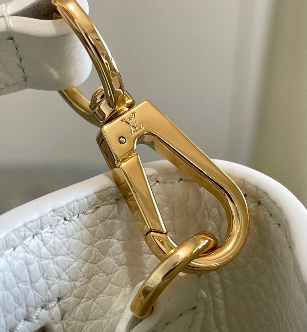 1:1 Replica Louis Vuitton LV Capuciness MM Handbag White Luxury Bag For Women - 12.4in/32cm