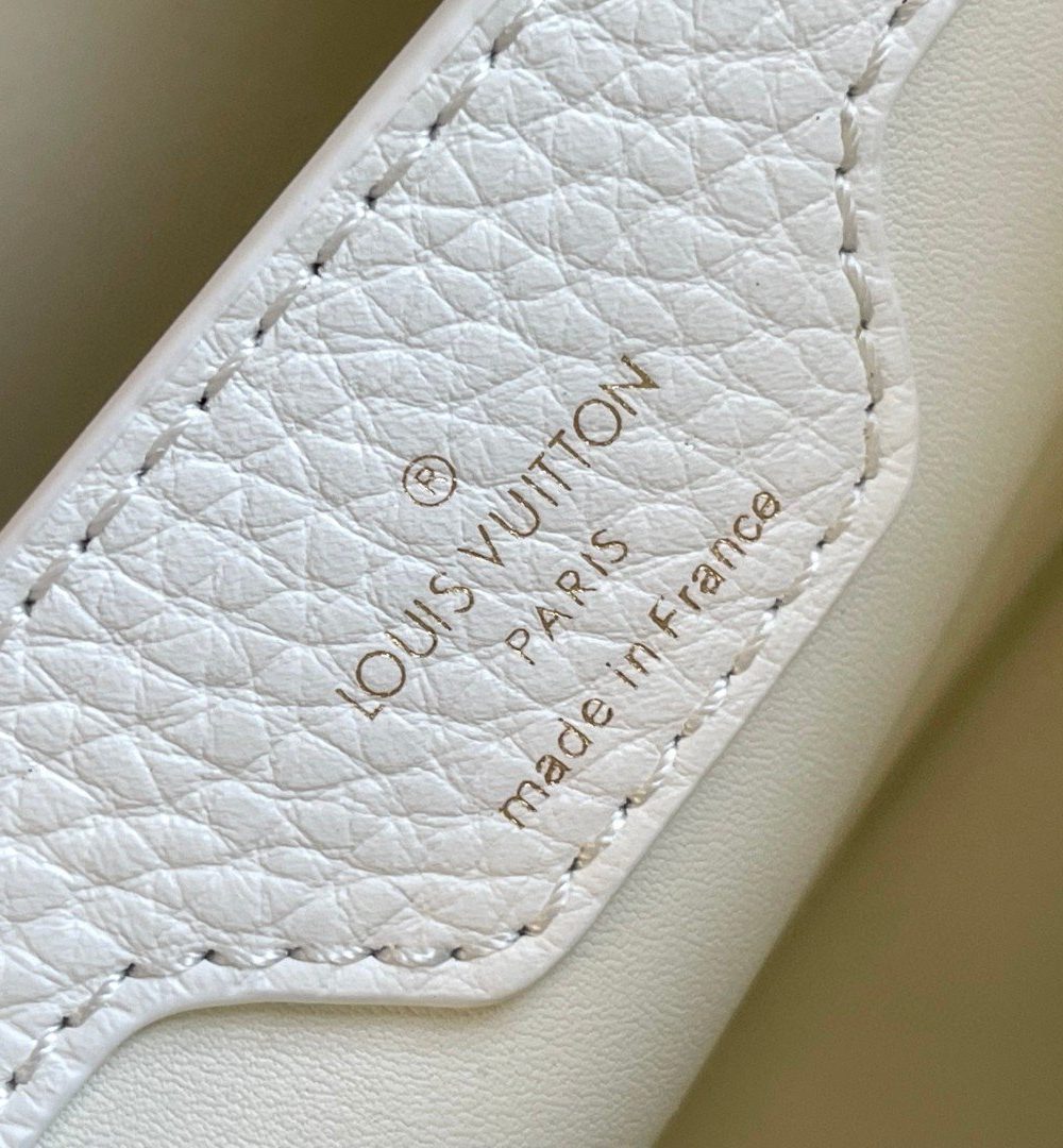 1:1 Replica Louis Vuitton LV Capuciness MM Handbag White Luxury Bag For Women - 12.4in/32cm