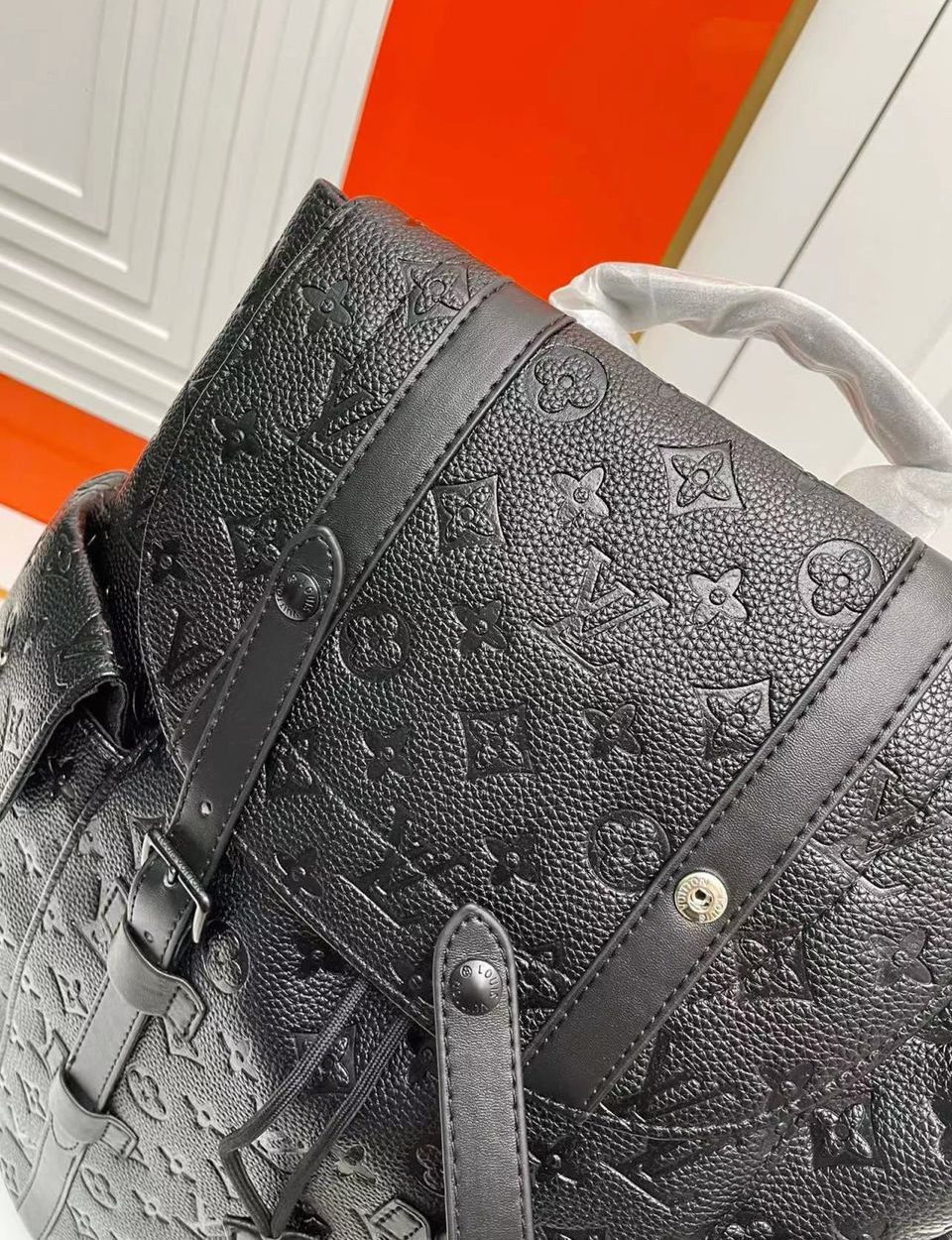 1:1 Replica Louis Vuitton LV Christopher Backpack GM Monogram Empreinte Canvas Essential Bag For Men M53285 - 44 x 49 x 22 cm