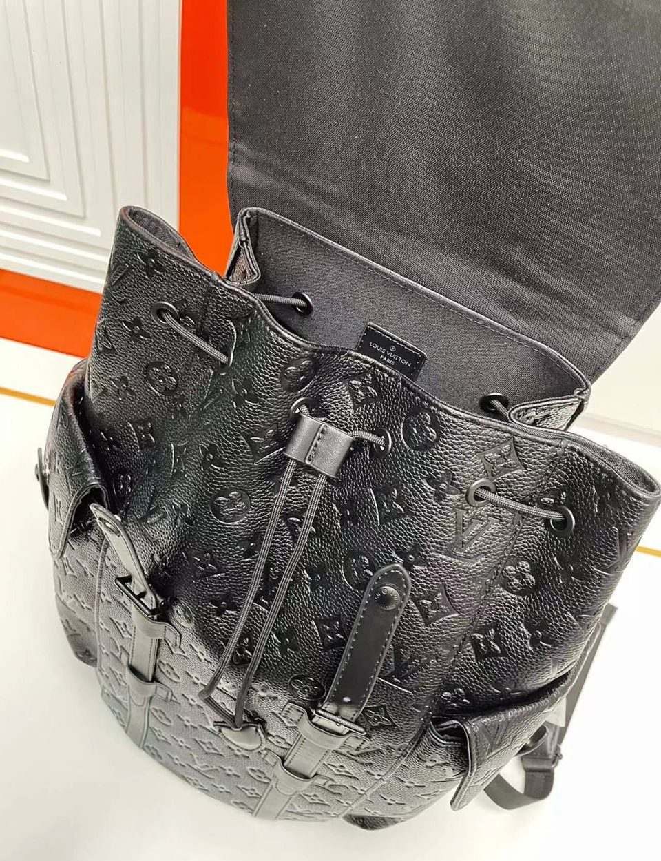 1:1 Replica Louis Vuitton LV Christopher Backpack GM Monogram Empreinte Canvas Essential Bag For Men M53285 - 44 x 49 x 22 cm