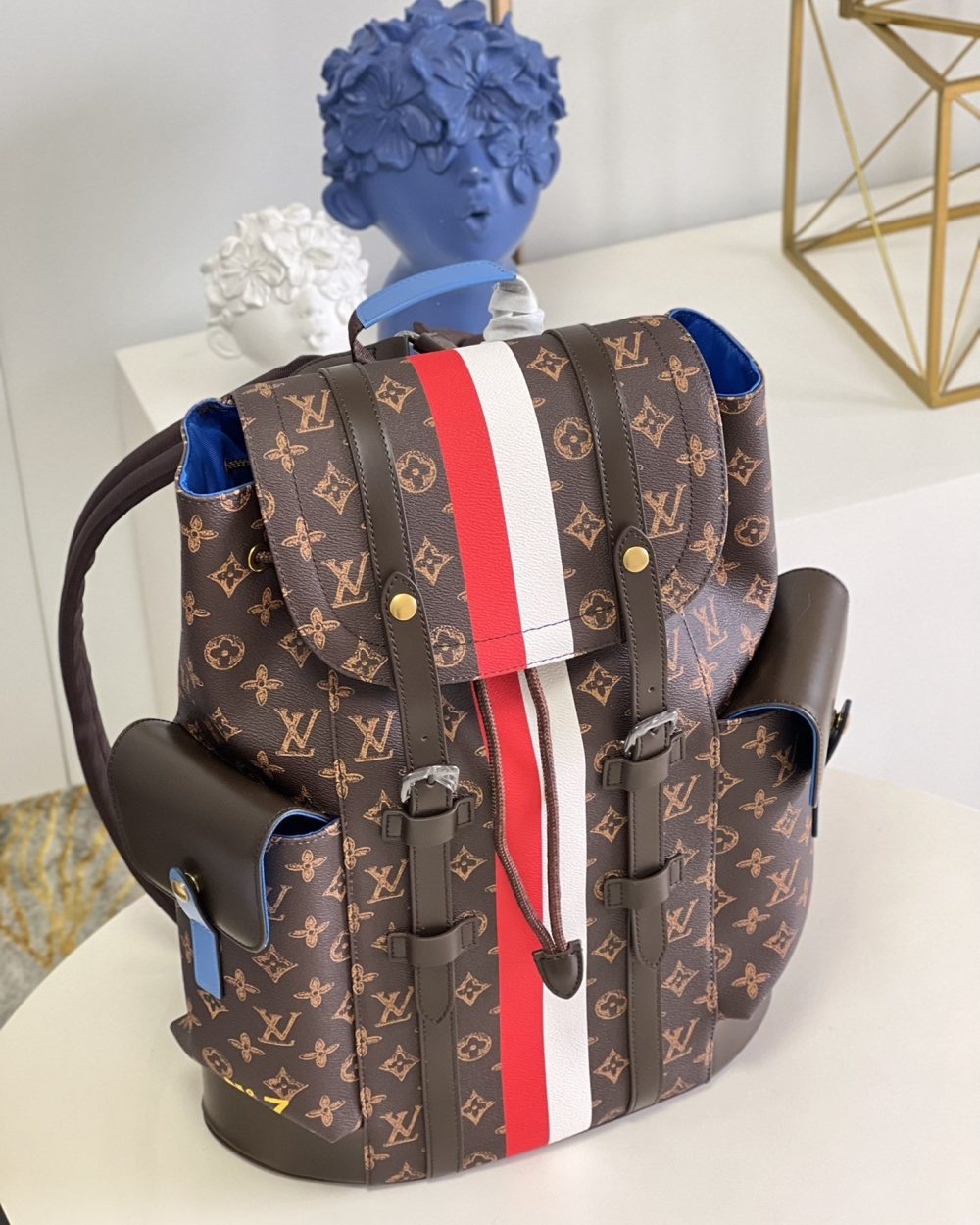 1:1 Replica Louis Vuitton LV Christopher MM Monogram Unique Bag For Men M59662 - 17.3in/44cm